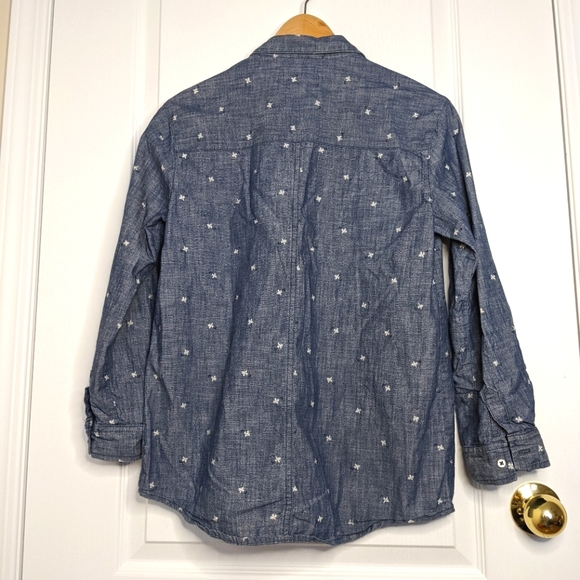 Old Navy Denim Shirt with Flower Print - Picture 4 of 8